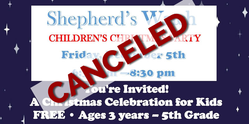 Shepherd’s Watch: Children’s Christmas Party